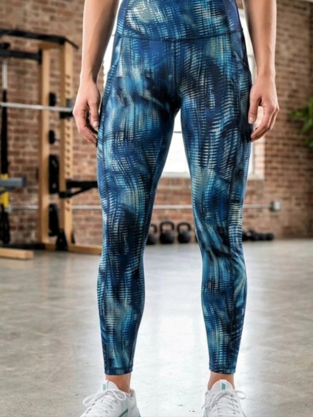 lululemon Wunder Train High-Rise Tight Abstract Blue & Green Size 2